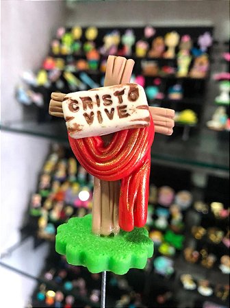ENFEITE DE CHIMARRÃO PÁSCOA CRISTO VIVE