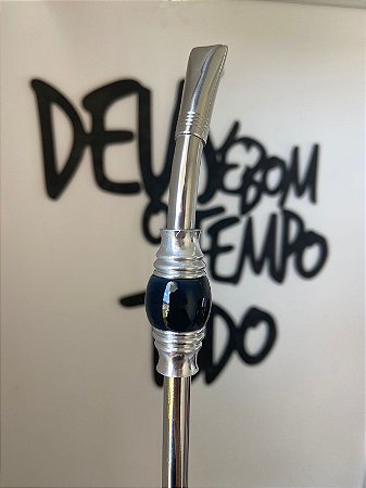 BOMBA INOX 23CM DESMONTÁVEL PEDRA PRETA ACOMPANHA ESCOVINHA PARA LIMPEZA