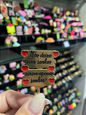 ENFEITE DE CHIMARRÃO METAL NÃO DEIXE SEUS SONHOS