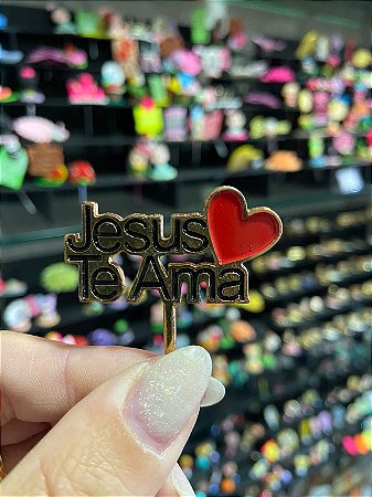 ENFEITE DE CHIMARRÃO METAL JESUS TE AMA