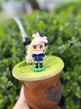 ENFEITE DE CHIMARRÃO BONECA LOIRA G