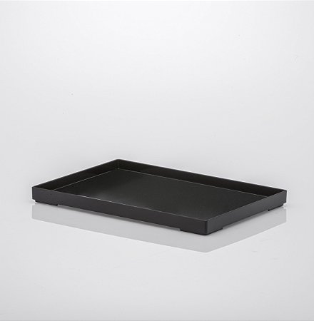 Bandeja LIV 25x17x2cm Preta - Paramount 1638
