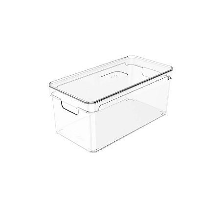 Organizador Clear com Tampa 30x15x13cm - OU OC350 NT