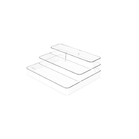 Organizador Multinível Clear 25x29x10cm - OU OC800 NT