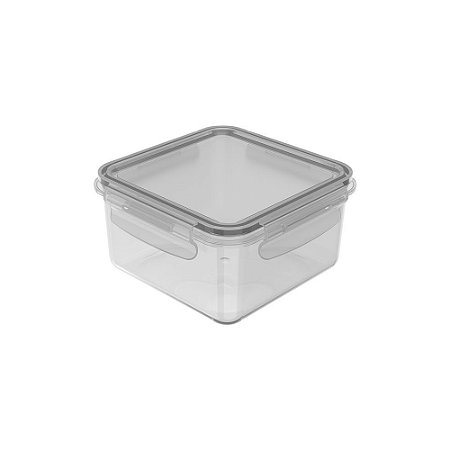 Pote Click Quadrado (800ml) 14x10,5x7,5cm - OU CL2100