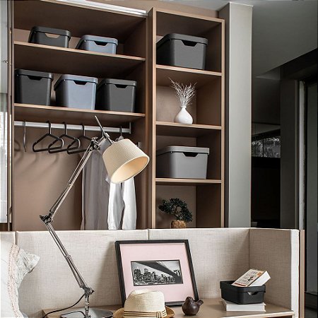 Caixa Org. com Tampa Cube (18L) 36x27x24,5cm - OU CC450