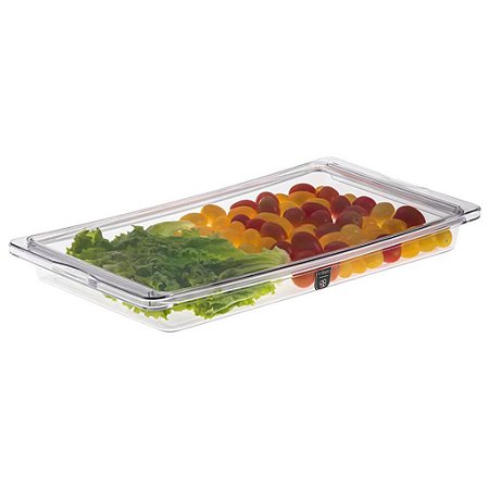 Travessa Retangular com Tampa (2L) 42x22x4cm Crippa 3053