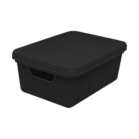 Caixa Org. Juta com Tampa (5L) 29x21x11cm - Jaguar 3127