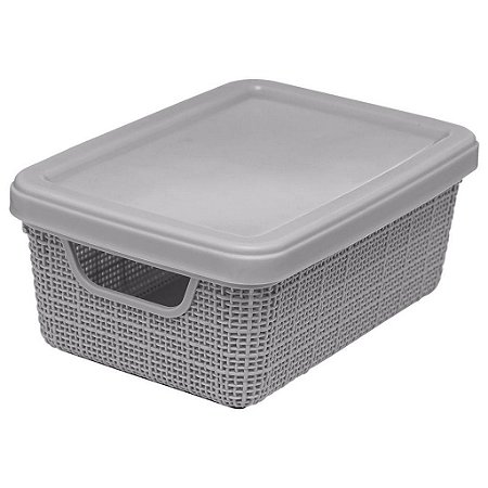 Caixa Org. Juta com Tampa (15L) 40x28x17cm - Jaguar 3128