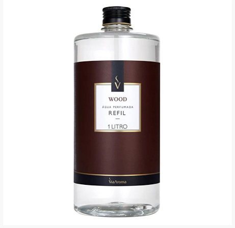 Refil para Água Perfumada Wood (1L) Via Aroma 7898501769310
