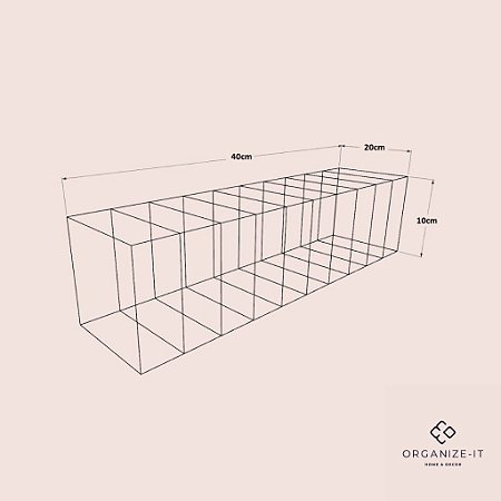 Colmeia Org. Invisível Gram 30 (G) 35x10x10cm - 39340