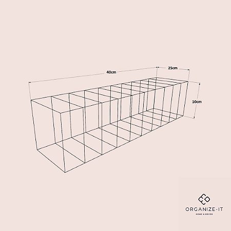 Colmeia Org. Invisível Gram 30 (G1) 35x10x10cm - 39350
