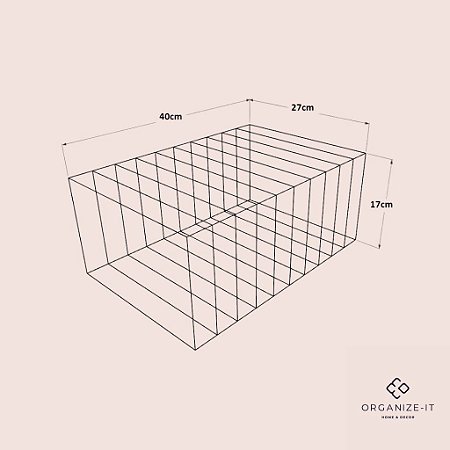Colmeia Org. Invisível Gram 30 (G3) 35x10x10cm - 39370