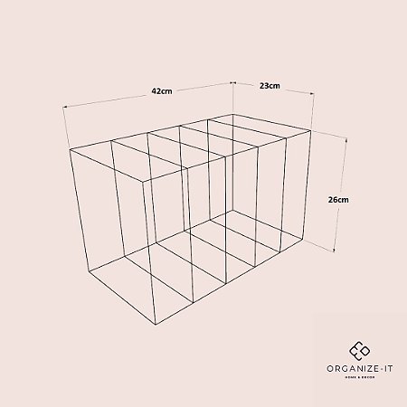 Colmeia Org. Invisível Gram 30 (G4) 35x10x10cm - 39380