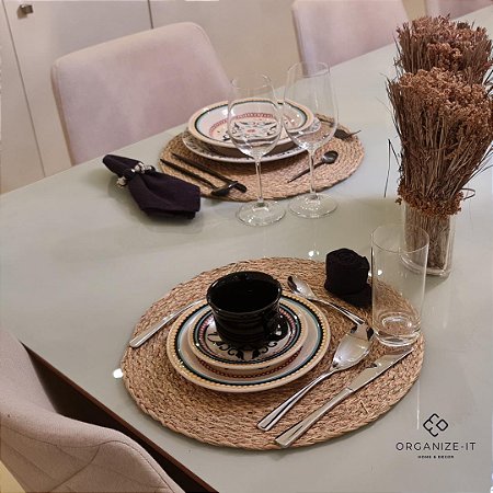 Jogo Americano Palha Natural Lisa 38cm 13515