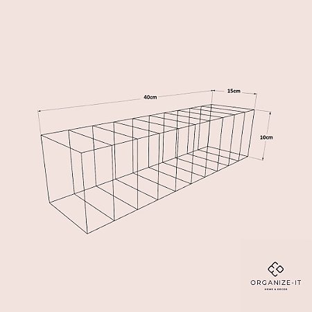 Colmeia Org. Invisível Gram 20 (M) 40x15x10cm - 39230