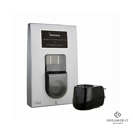 Aromatizador Bivolt Standard Black Via Aroma 7898501760973