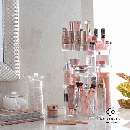 Org. de Cosméticos Elegance Redondo 23cm - Paramount 1132