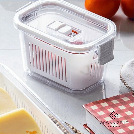Pote Hermético Slim Multiuso Branco 630ml - Paramount 1767