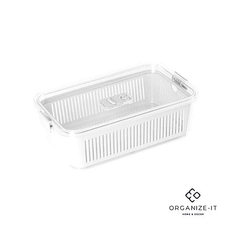 Pote Hermético Slim Multiuso Branco 2.570ml - Paramount 1771