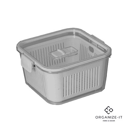 Pote Hermético Slim Multiuso Cinza 1.360ml - Paramount 1776