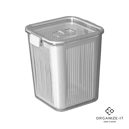 Pote Hermético Slim Multiuso Cinza 3.050ml - Paramount 1780
