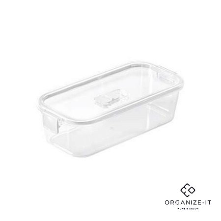 Pote Hermético Slim Multiuso Branco 845ml - Paramount 1781