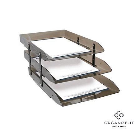 Caixa Correspondencia Articulável Tripla Fumê 3044.I