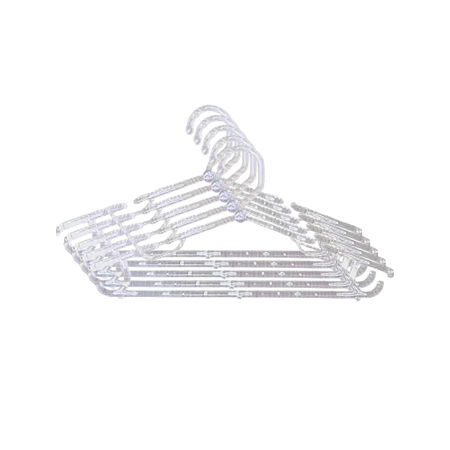 Kit 12 Cabides Acrílico 32521K + 1 Tira Vinco de brinde