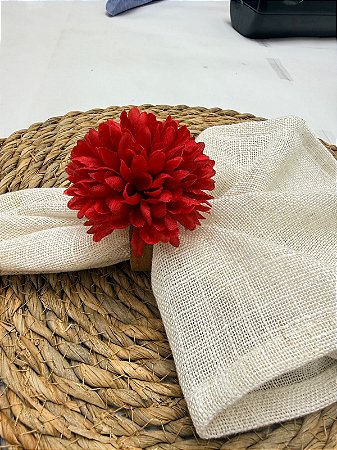 Kit 4 Porta Guardanapo de Madeira Vermelho