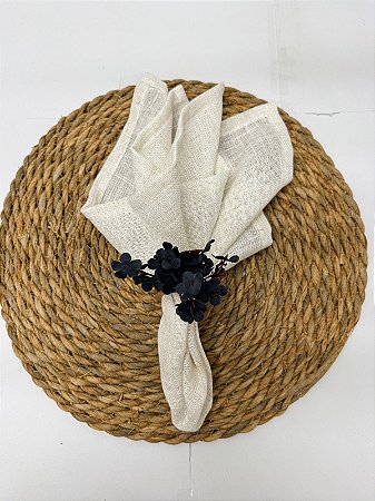 Kit 4 Porta Guardanapo de Madeira Preto