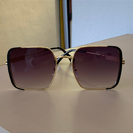 Óculos de sol Emma cor preto com dourado