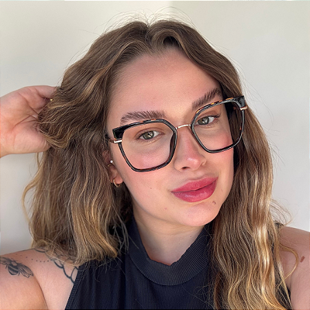 Armação para óculos de grau preto Lis