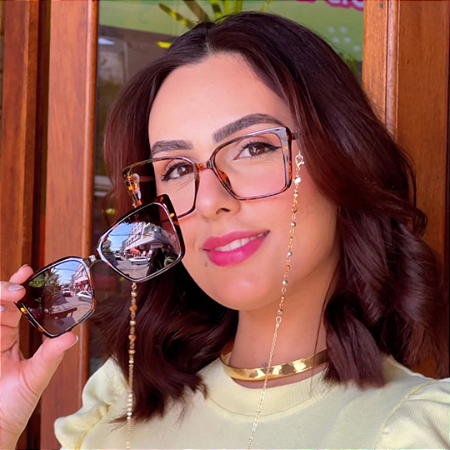 Kit Perfeito -  Clipon Marrom estampado Rosania