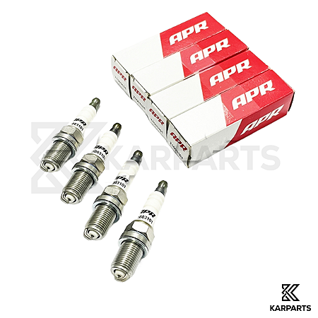 Jogo 4 Velas De Ignição APR Iridium Pro Grau 9 Z1003101 Audi VW EA113 EA888 Gen1 Gen2 Fusca Jetta 200cv