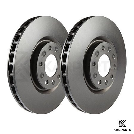 Par Disco Freio Dianteiro EBC Brakes RK7442 Jeep Wrangler Chrysler Dodge Town Country