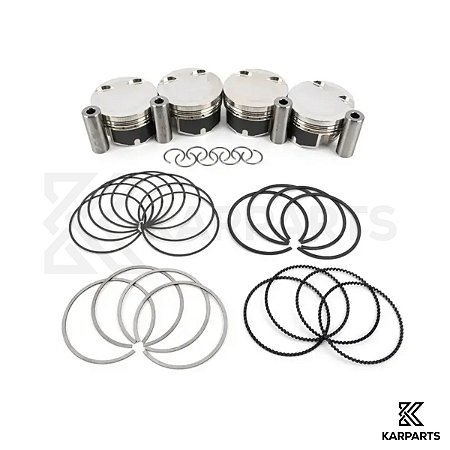 Jogo Pistões Forjados c/ Anéis JE Pistons & CTS Turbo 2.0 TSI EA888 Golf GTI Jetta GLI A3 S3 TT Fusca