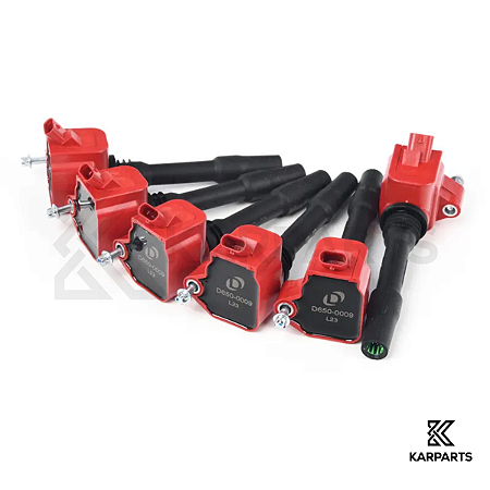 Jogo 6 Bobinas de Ignição DINAN Alta Performance MINI BMW B46 B48 B58 S58 Vermelha D650-0009