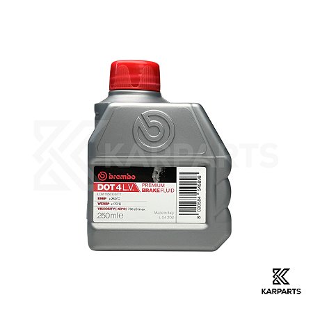 Fluido de Freio Brembo Premium DOT 4 LV 250ml