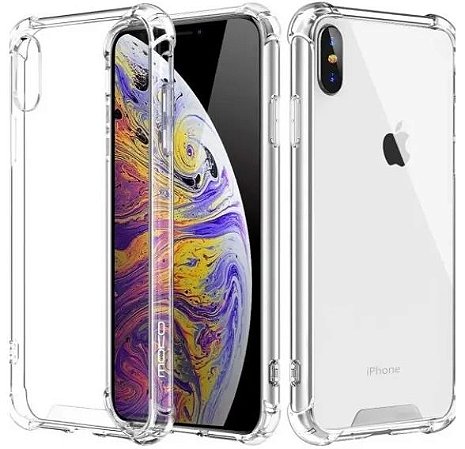 Capa Proteçao para Apple iPhone X e XS Capinha Silicone Antishock TPU Anti-impacto HRebos