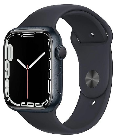 Apple Watch Series 7 41mm Preto GPS Tela Retina OLED Processador S7