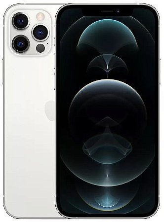 iPhone 12 Pro 128GB Silver Apple Tela Super Retina de 6.1” Cam. Pro Chip A14 usado Excelente estado