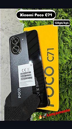 Smartphone Xiaomi Poco C71 Preto 128GB 8gb (4+4 Ram Virtual)