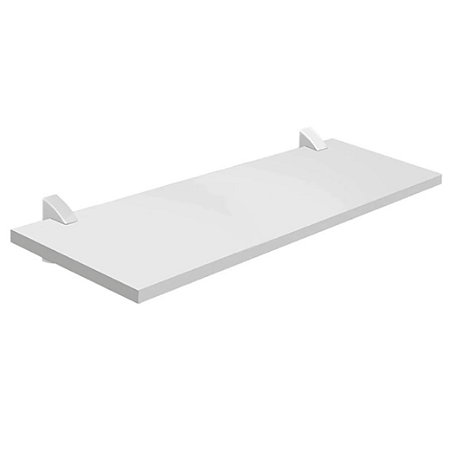 Prateleira 20x28 MDP Branco com Suportes