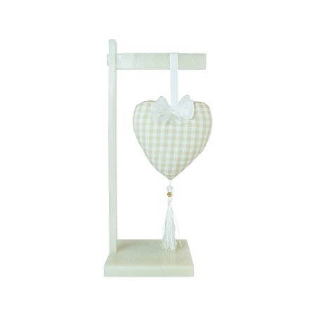 Pingente Coração Bordado - Páscoa