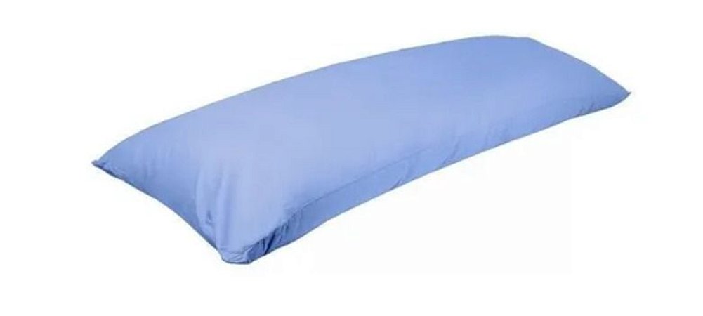 Fronha Para Travesseiro De Corpo Xuxão 100% Algodão 1,45m X 45cm Azul