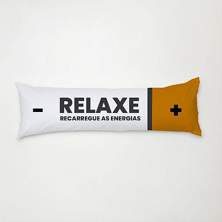Travesseiro Mini Xuxão 90cm x 38cm com Fronha Estampada Relaxe