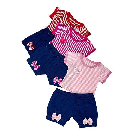 Conjunto Feminino Bebe Até 12 Meses