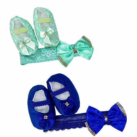 Kit Calcinha e Faixa Para Bebê