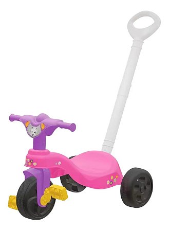 Triciclo Infantil Carrinho Motoca Passeio C/ Empurrador Bebe